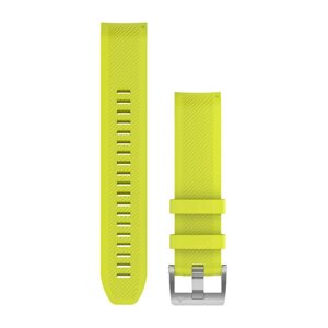 Ремінець Garmin QuickFit 22 для смарт-годинника MARQ, жовтий силіконовий