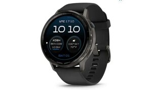 Смарт-годинник Garmin D2 Air X15 сланцевий із чорним силіконовим ремінцем