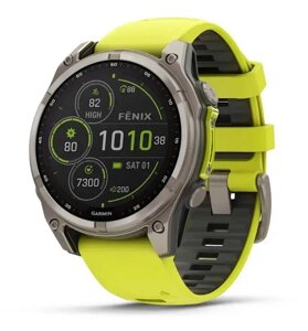 Смарт-годинник Garmin Fenix 8 – 47 мм, AMOLED, сланцево-сірий з чорним силіконовим ремінцем