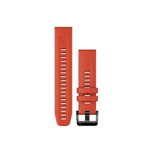 Ремінець силіконовий Garmin QuickFit для годинників Fenix 5/6/7 та Epix 2, вогненно-червоний, 22 мм