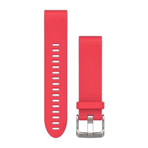 Ремінець Garmin QuickFit 20 для годинників Fenix 5S червоний силіконовий