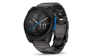 Смарт-годинник Garmin D2 Mach 2 (51 мм) титановий Carbon Gray DLC із вентильованим титановим браслетом