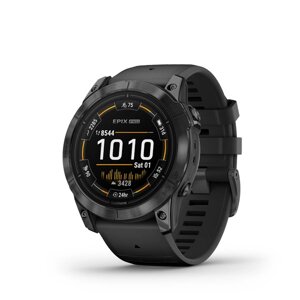 Смарт-годинник Garmin Epix Pro (Gen 2) - Standard Edition 51 mm - сланцево-сірий з чорним ремінцем