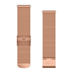 Браслет Garmin для годинників Forerunner 245/645/Vivoactive/Vivomove (20 мм) кольору рожевого золота, міланське плетіння