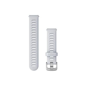 Ремінець Garmin для годинника Forerunner 255s (18 мм), колір молочного кварцу із сріблястою застібкою