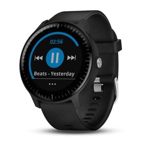 Смарт-годинник Garmin Vivoactive 3 Music чорний з чорним ремінцем