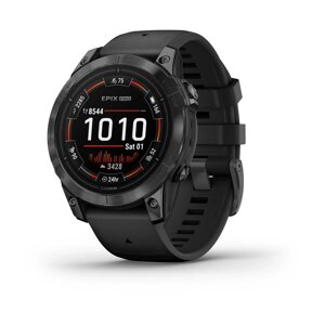 Смарт-годинник Garmin Epix Pro (Gen 2) - Standard Edition 47 mm - сланцево-сірий з чорним ремінцем