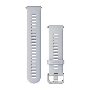 Ремінець Garmin для годинника Forerunner 255 (22 мм), колір молочного кварцу із сріблястою застібкою