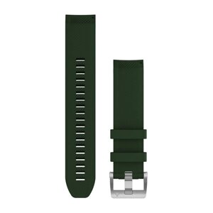Ремінець Garmin QuickFit 22 для годинника MARQ, темно-зелений силіконовий