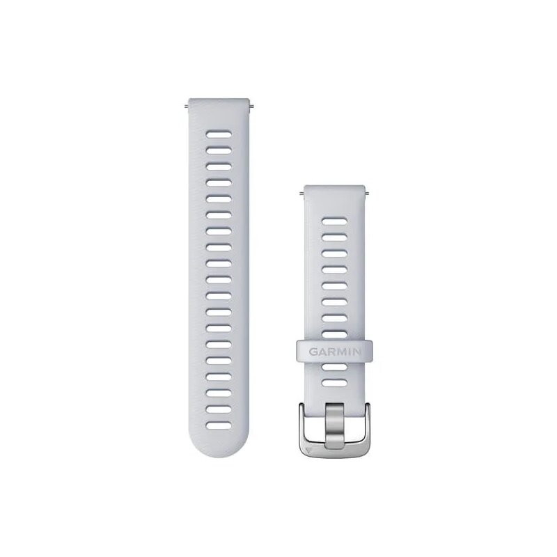 Ремінець Garmin для годинника Forerunner 255s (18 мм), колір молочного кварцу із сріблястою застібкою від компанії Garmin - фото 1