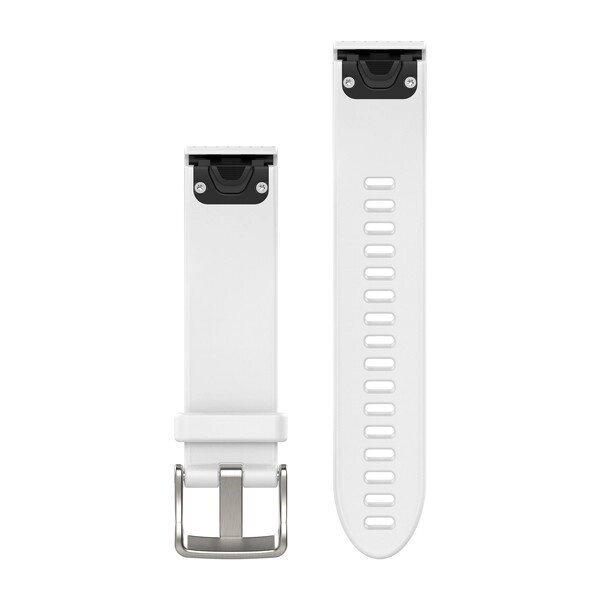 Ремінець Garmin QuickFit 20 для годинників Fenix 5S білий силіконовий від компанії Garmin - фото 1