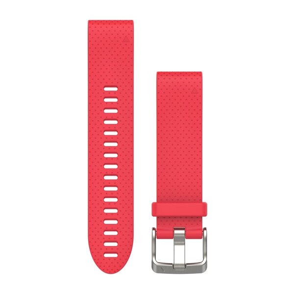 Ремінець Garmin QuickFit 20 для годинників Fenix 5S червоний силіконовий від компанії Garmin - фото 1