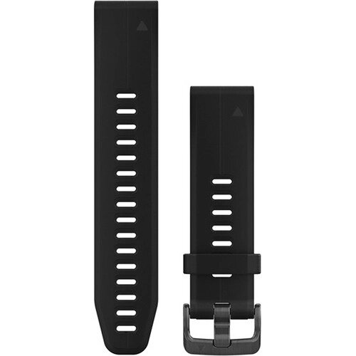 Ремінець Garmin QuickFit 20 для годинників Fenix 5S Plus та Fenix 5S, чорний, Large від компанії Garmin - фото 1