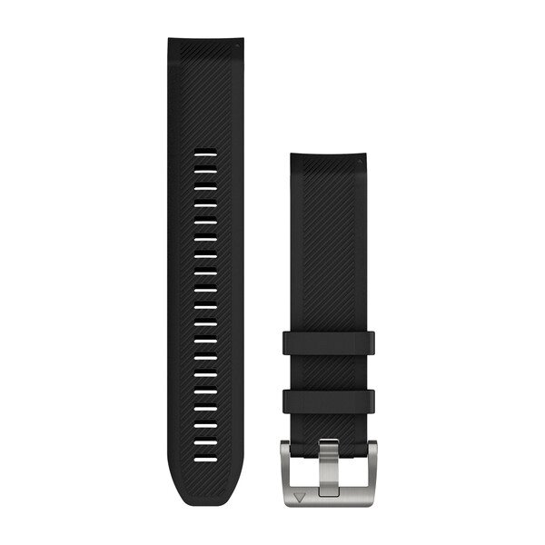 Ремінець Garmin QuickFit 22 для годинника MARQ, чорний силіконовий від компанії Garmin - фото 1