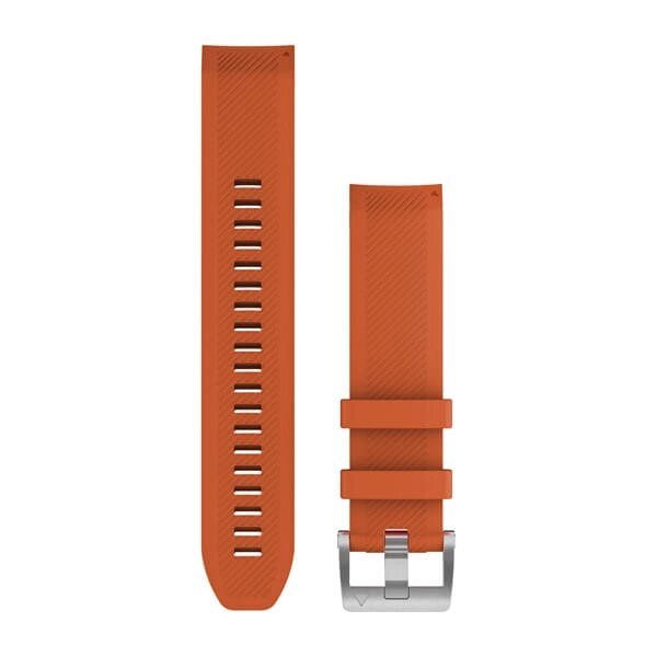 Ремінець Garmin QuickFit 22 для смарт-годинника MARQ, помаранчевий силіконовий від компанії Garmin - фото 1