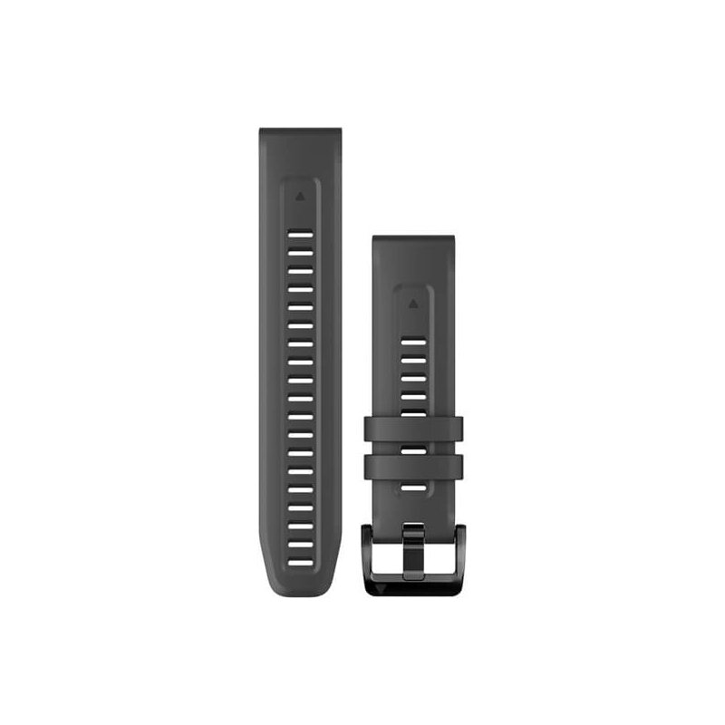 Ремінець Garmin QuickFit для годинників Fenix 5/6/7 та Epix 2 силіконовий графітовий, 22 мм від компанії Garmin - фото 1