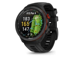 Смарт-годинник Garmin Approach S70 (47 мм) з чорним керамічним безелем та чорним ремінцем