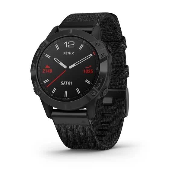 その他 GARMIN FENIX 6S SAPPHIRE BLACK DLC Смарт-часы Garmin Fenix 6 Sapphire, черное покрытие DLC, с черным