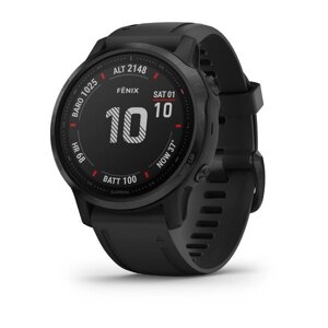 Смарт-годинник Garmin Fenix 6S Pro чорний з чорним ремінцем