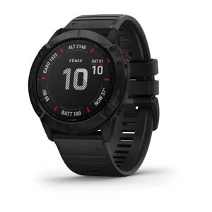 Смарт-годинник Garmin Fenix 6X Pro чорний з чорним ремінцем