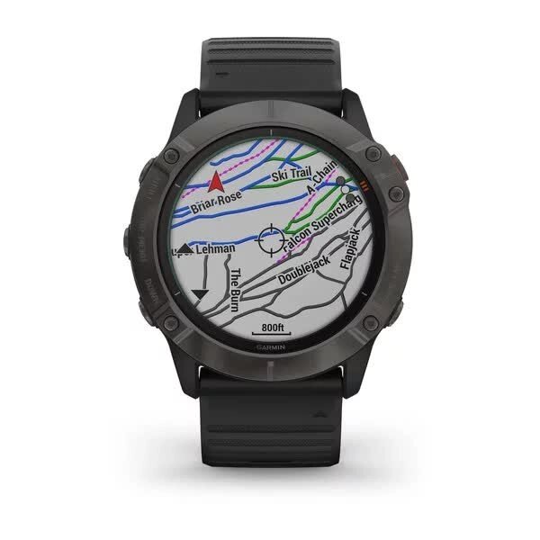 Garmin fenix 6X Pro Solar 本体　Apple Смарт-часы Garmin Fenix 6X Pro Solar титановые черные (1052771721