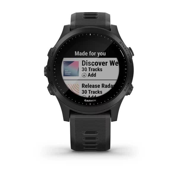 Смарт-часы Garmin Forerunner 945 черные с черным ремешком