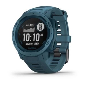 Смарт-годинник Garmin Instinct Lakeside Blue з синім ремінцем