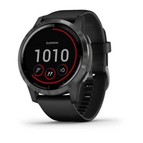 Смарт-часы Garmin Vivoactive 4 серые с черным ремешком (1197821279