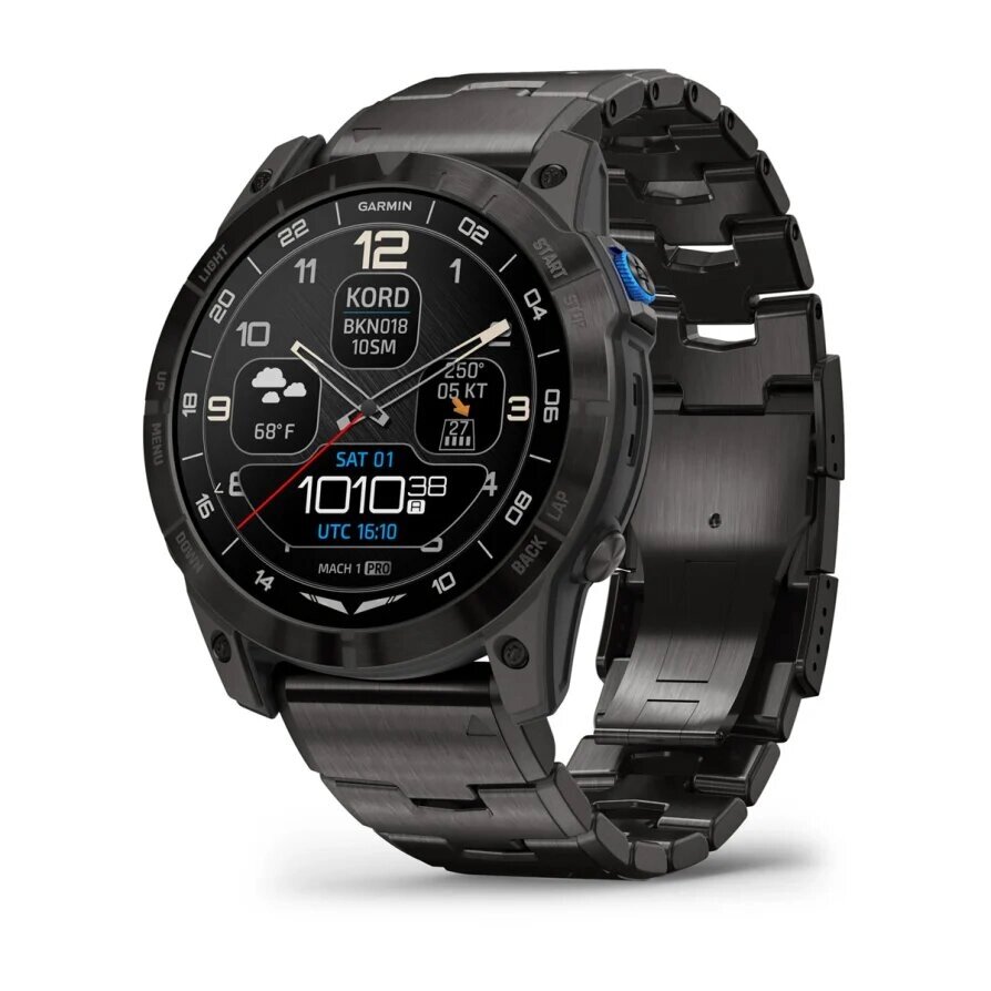 Смарт-годинник Garmin D2 Mach 1 Pro з вентильованим титановим браслетом від компанії Garmin - фото 1