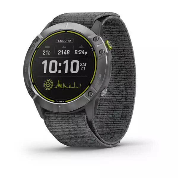 Смарт-годинник Garmin Enduro, сірий сталевий корпус, сірий нейлоновий ремінець UltraFit від компанії Garmin - фото 1