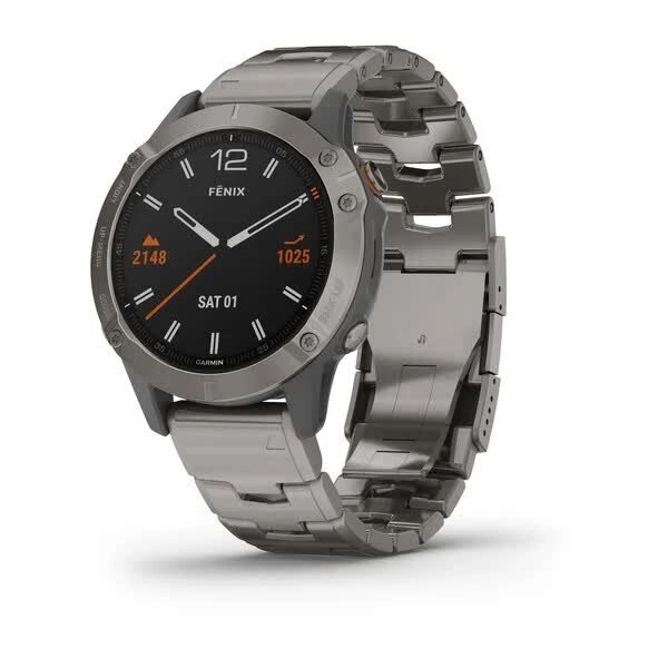 Смарт-годинник Garmin Fenix 6 Sapphire Titanium з титановим ремінцем від компанії Garmin - фото 1