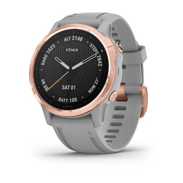 Смарт-годинник Garmin Fenix 6S Sapphire Rose Gold з сірим ремінцем від компанії Garmin - фото 1