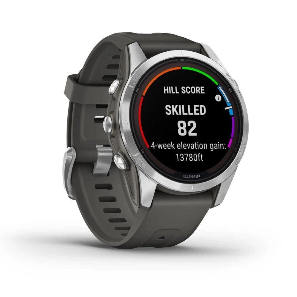 Смарт-годинник Garmin Fenix 7S Pro - Solar Edition - сріблястий з графітовим ремінцем від компанії Garmin - фото 1