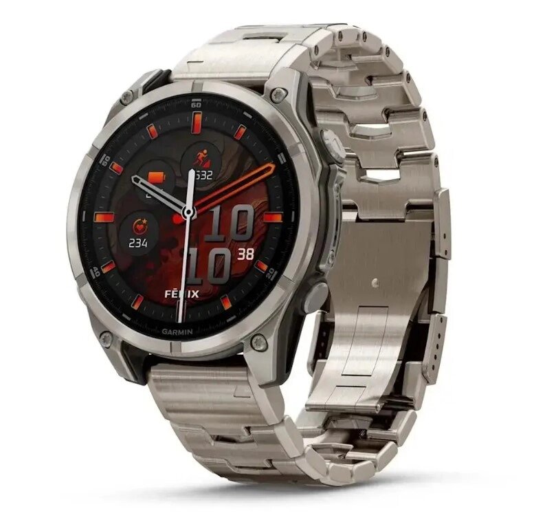 Смарт-годинник Garmin Fenix 8 – 47 мм, AMOLED Sapphire, титановий з титановим браслетом від компанії Garmin - фото 1