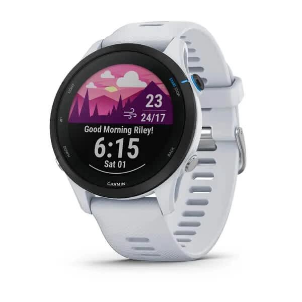 Смарт-годинник Garmin Forerunner 255 Music, колір білий камінь від компанії Garmin - фото 1