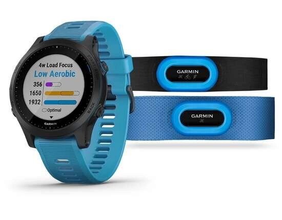 Смарт-годинник Garmin Forerunner 945 Bundle, блакитний ремінець від компанії Garmin - фото 1