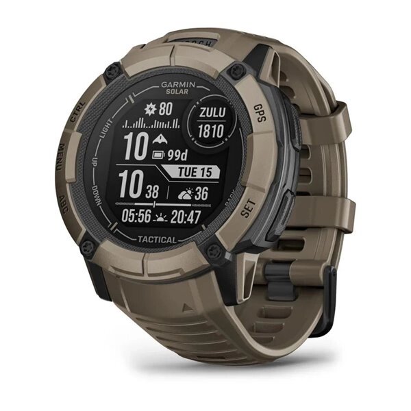 Смарт-годинник Garmin Instinct 2X Solar Tactical кольору койот від компанії Garmin - фото 1