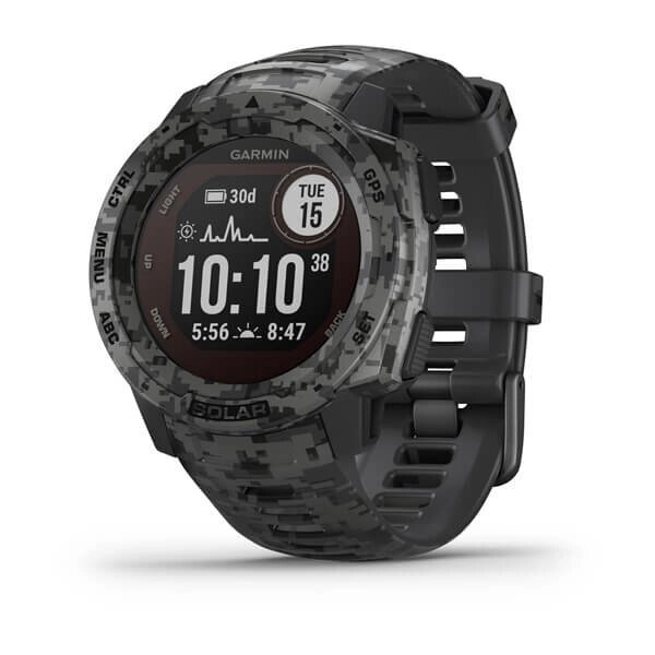 Смарт-годинник Garmin Instinct Solar Camo Edition Graphite від компанії Garmin - фото 1