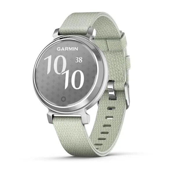 Смарт-годинник Garmin Lily 2 сріблястий з нейлоновим ремінцем сіро-шавлієвого кольору від компанії Garmin - фото 1
