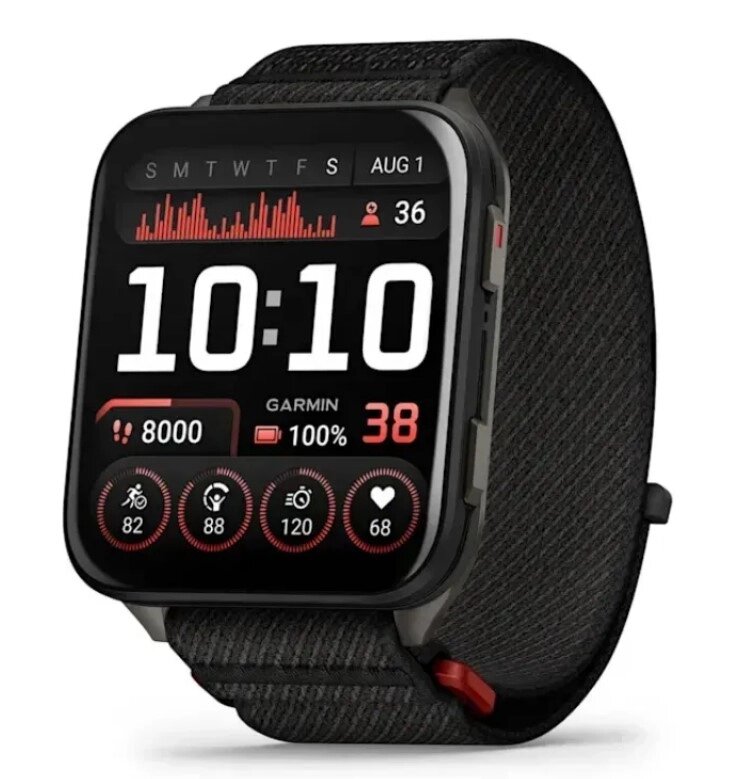 Смарт-годинник Garmin Venu X1 чорно-сланцевий із задньою кришкою із титану та чорним нейлоновим ремінцем ComfortFit від компанії Garmin - фото 1