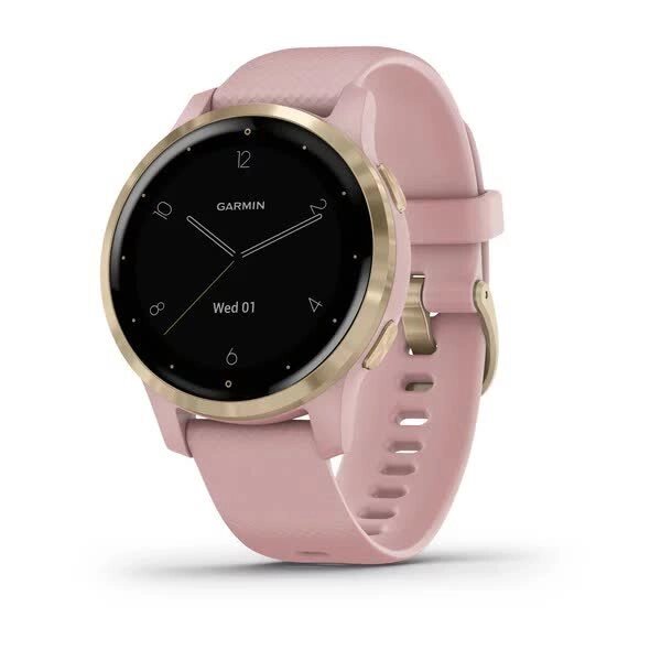 Смарт-годинник Garmin Vivoactive 4S, колір рожевий / золотавий від компанії Garmin - фото 1