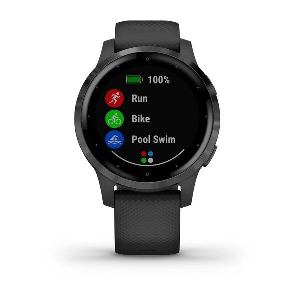 Смарт-годинник Garmin Vivoactive 4S, колір сірий / чорний