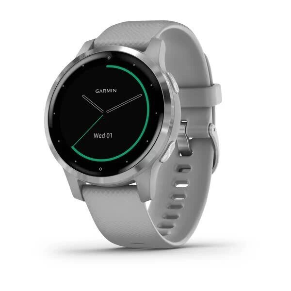 Смарт-годинник Garmin Vivoactive 4S, колір світло-сірий, сріблястий від компанії Garmin - фото 1