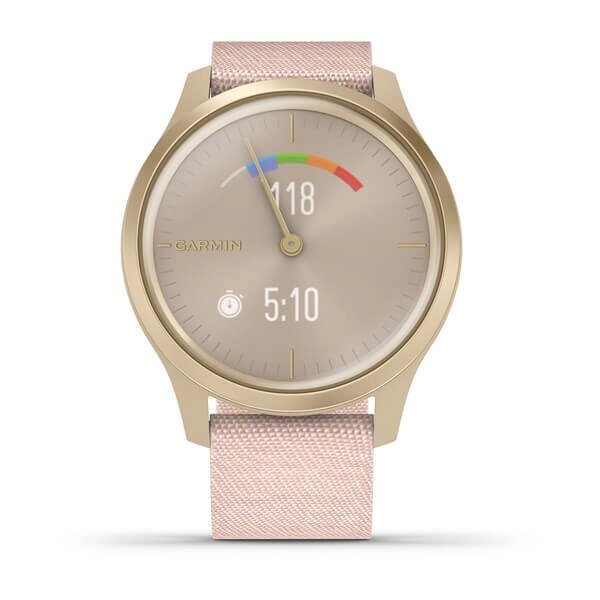 Смарт-годинник Garmin Vivomove Style світло-золотавий з плетеним