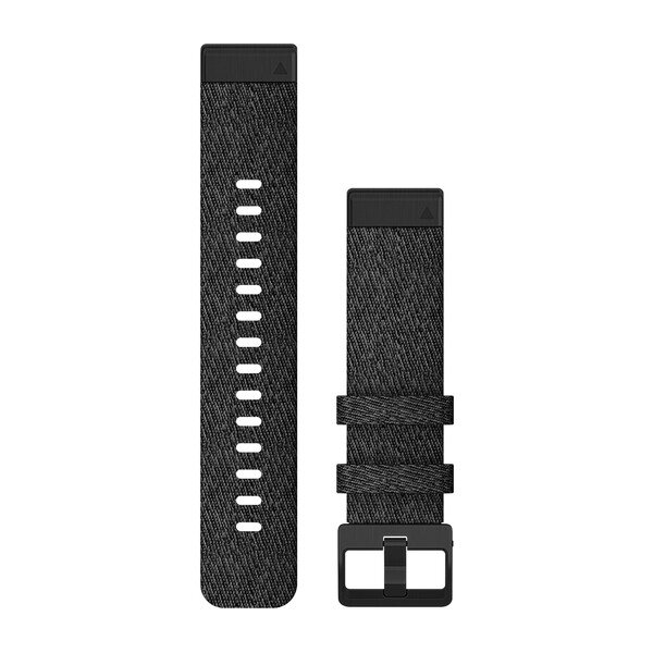 Тканинний ремінець Garmin QuickFit 20 для годинників Fenix 6S, Fenix 5S Plus, Fenix 5S, чорний від компанії Garmin - фото 1