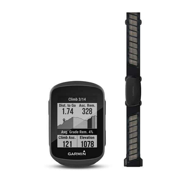 Велонавігатор Garmin Edge 130 Plus HRM Bundle з системами GPS, ГЛОНАСС і Galileo від компанії Garmin - фото 1