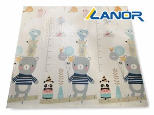 Дитячий складаний двосторонній ігровий килимок Baby Play Mat 200 * 180 * 1см | Тварини / Цирк