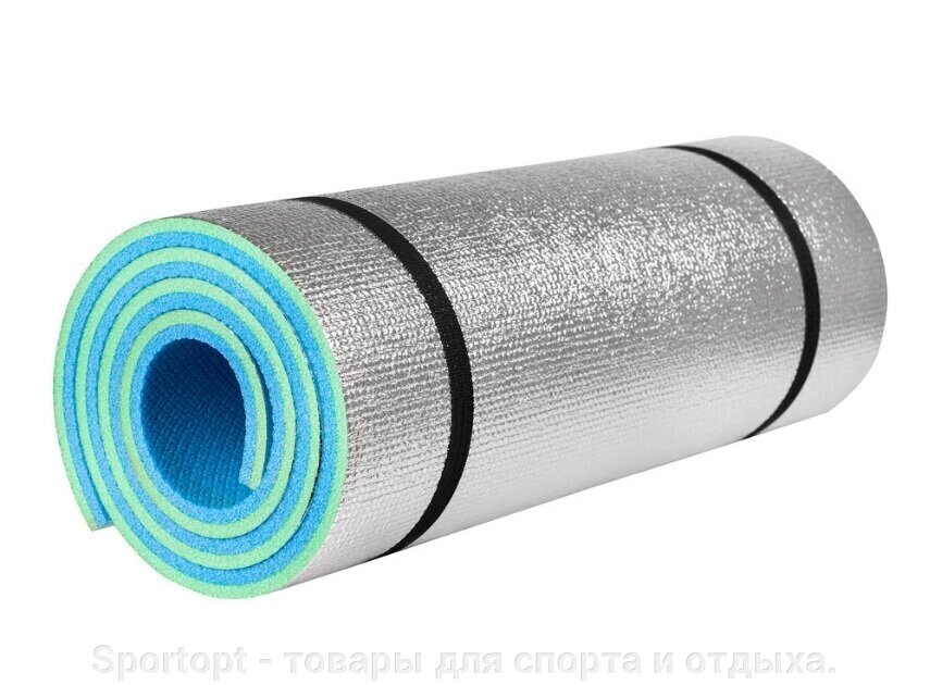 Килимок (каремат) для відпочинку і туризму Єверест фольгований 10 мм від компанії Sportopt - товари для спорту і відпочинку. - фото 1