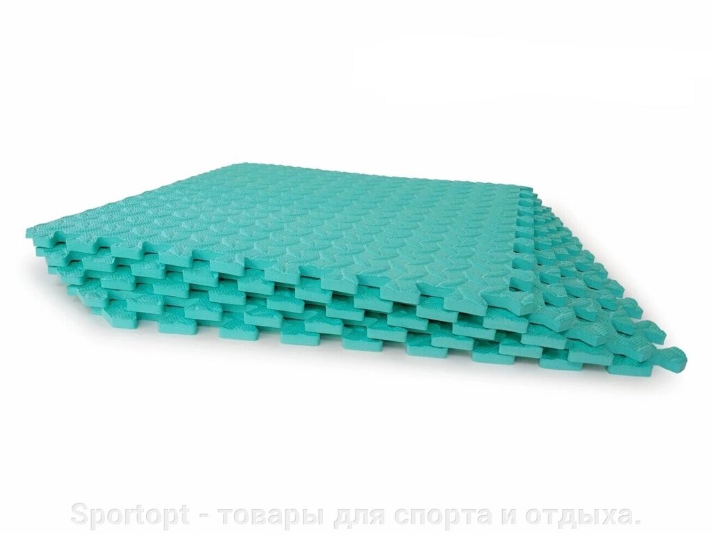 Килимок-пазл EVA Старт 50х50 х1 см бірюзовий від компанії Sportopt - товари для спорту і відпочинку. - фото 1