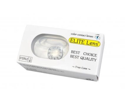 Кольорові лінзи «Клок білий» ELITE LENS (LN016)